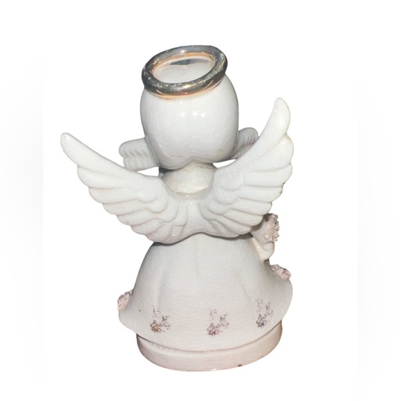 Vtg BETSON'S Japan Kitschy March  Angel Green Shamrock Hand Painted Figure - Picture 3 of 4